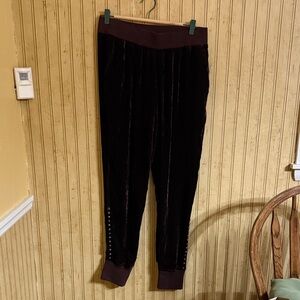 DOUBLE D RANCH Velvet Joggers w Studs, NTW LARGE